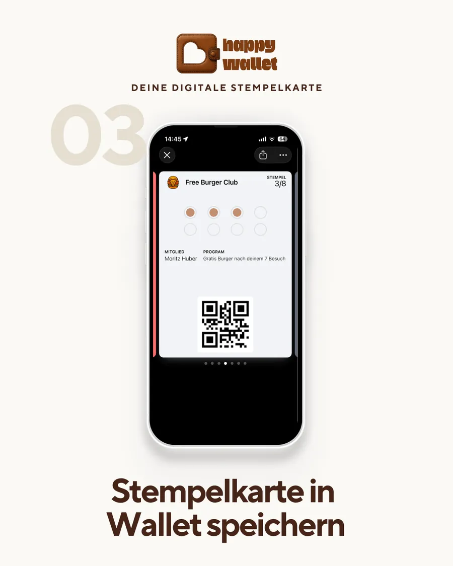 Digitale Stempelkarte im Apple Wallet